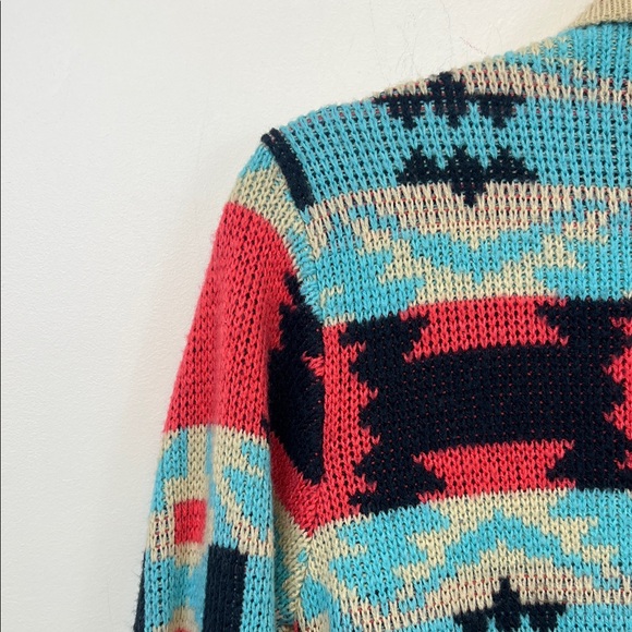 Kate Collection Colorful Geometric Aztec Patterned Women's Sweater Size small - Picture 11 of 14